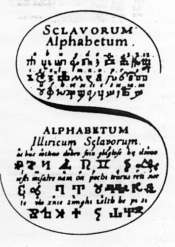 Sclavorum Alphabetum. Alphabetum Illiricum Sclavorum
